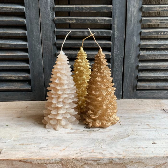 Kaars 'kerstboom' middel setje BRYNXZ